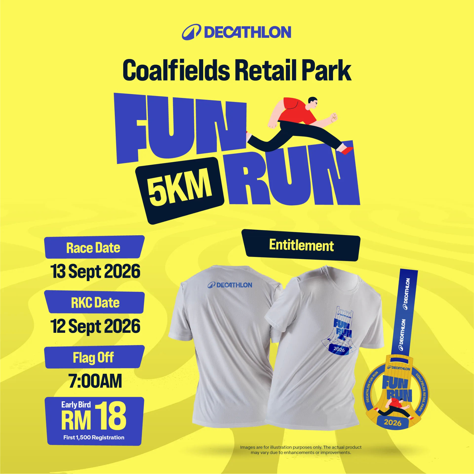 DECATHLON Coalfields Retail Park 5KM Fun Run 2026 | Tixlah