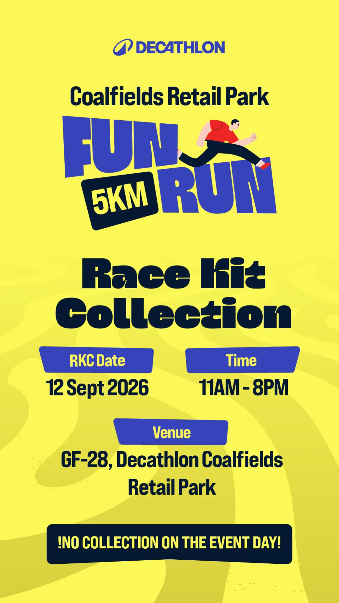 DECATHLON Coalfields Retail Park 5KM Fun Run 2026 | Tixlah